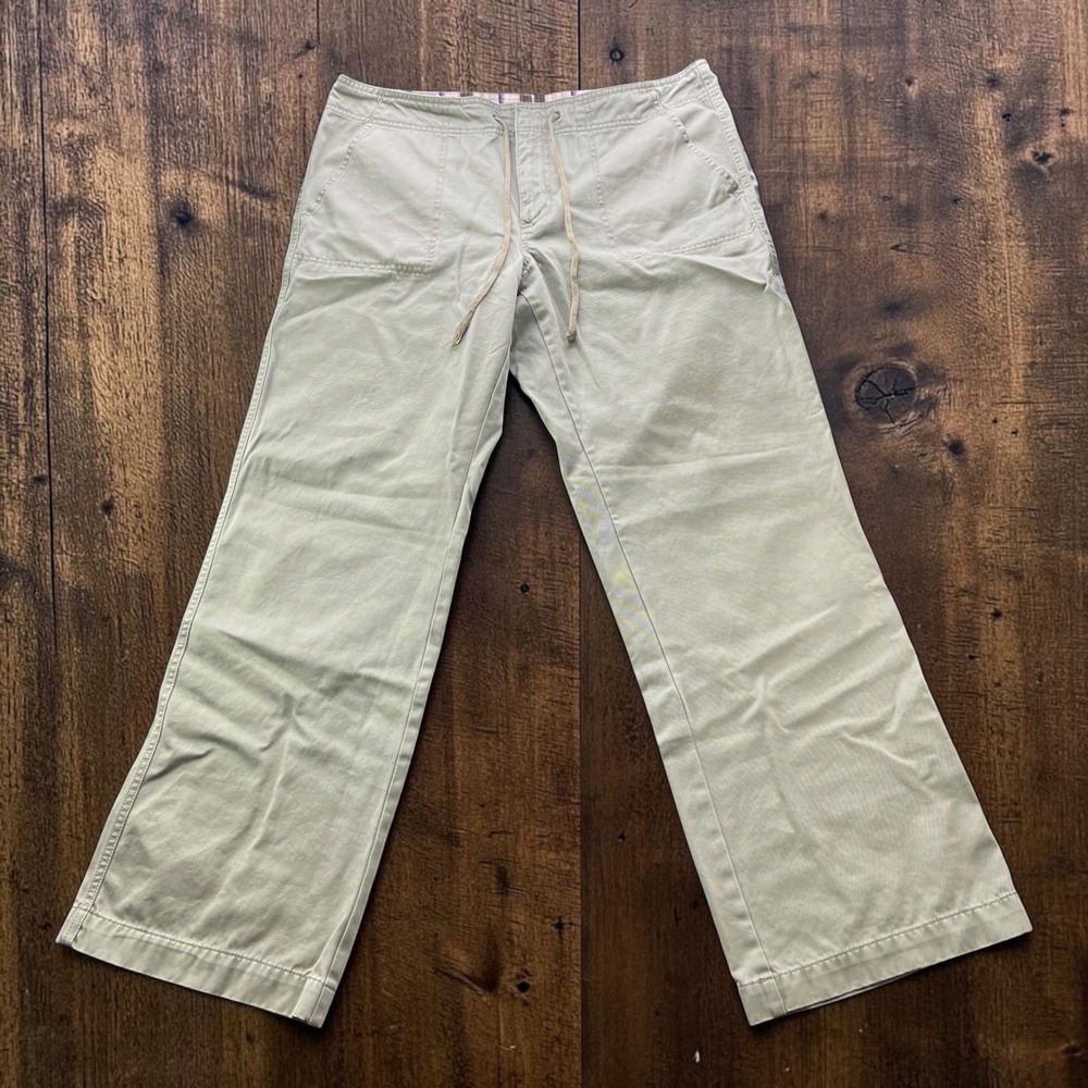 Vintage Y2K Old Navy Sage Green Wide Leg Utility Pants Low Rise Plus Sz 16 38x30